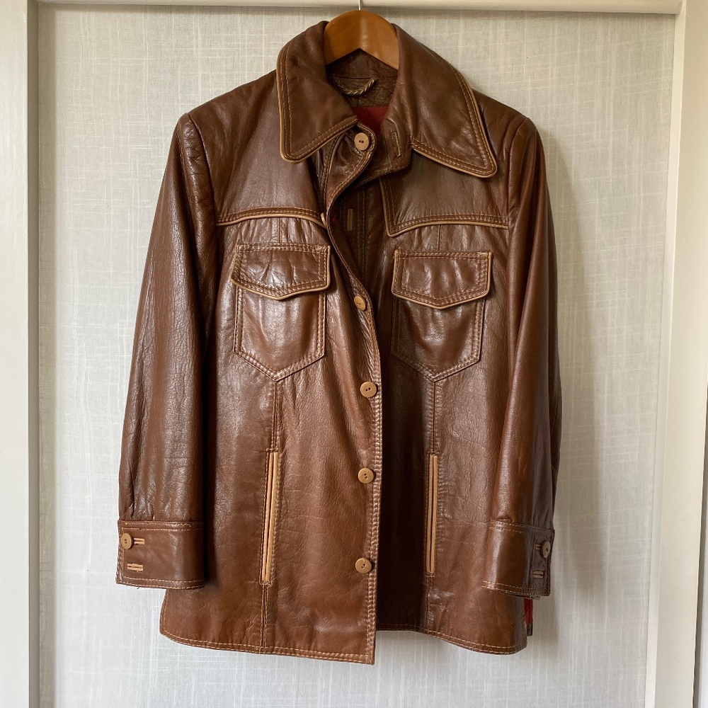 70's vintage Leather Jacket